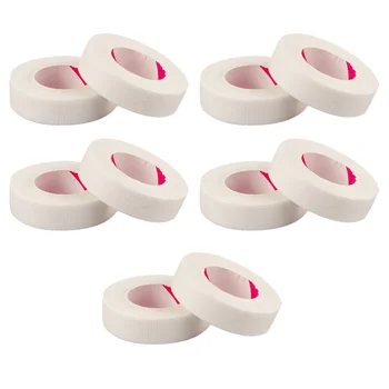 

10 Rolls Eyelash Extension Tape Non-Woven Fabric Adhesive Tape for Women Girls