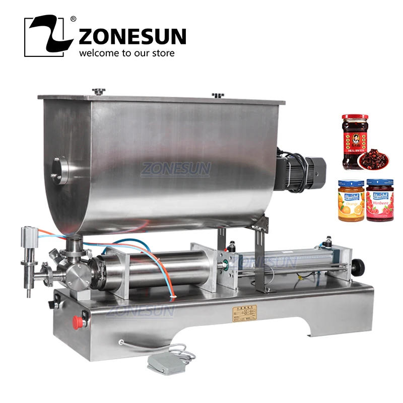 Zonesun Chili Sauce Filling Machine Sauce Quantitative Filler Machinery