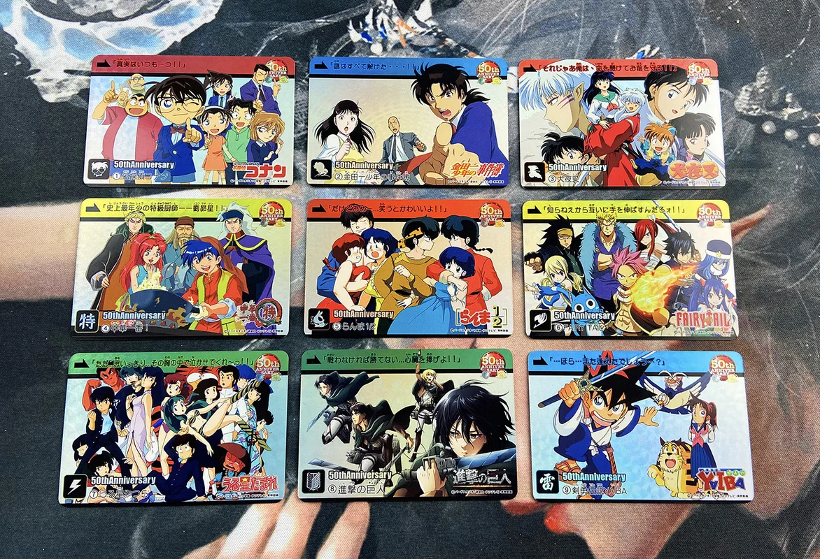 Collectibles-Game Detective Conan Anime Japanese Anniversary Attack Comics Titan Fairy-Tail