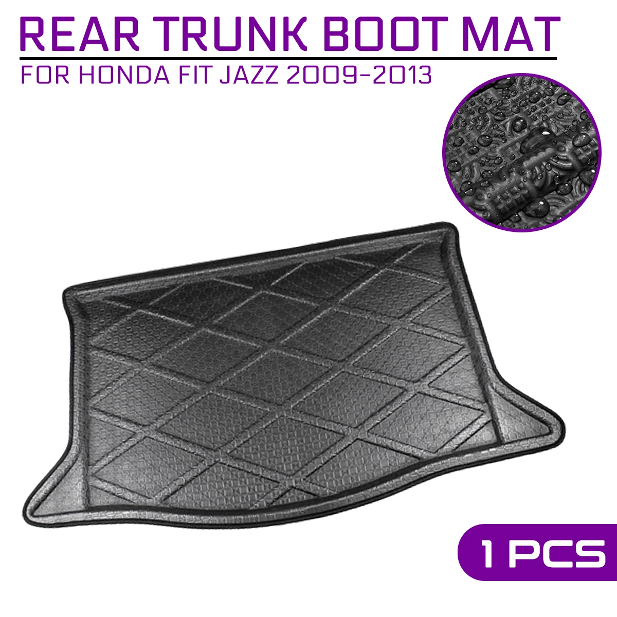 For Honda Fit Jazz 2009 2010 2011 2012 2013 Car Floor Mat Carpet Rear