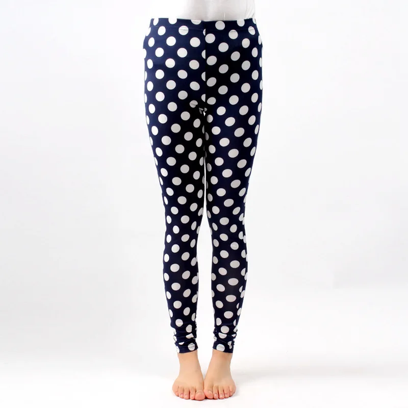 

Europe And America Fashion Dotted-Slim Fit Slimming Sheath Elasticity Pencil Leggings