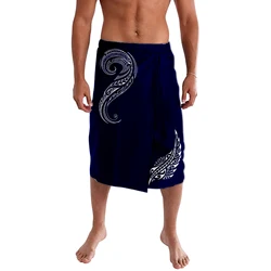 Polynesian Samoan Tribal Classic ie faitaga Blue Samoa Lavalava Super Cheap Brand Design Half Skirt Drop Shipping