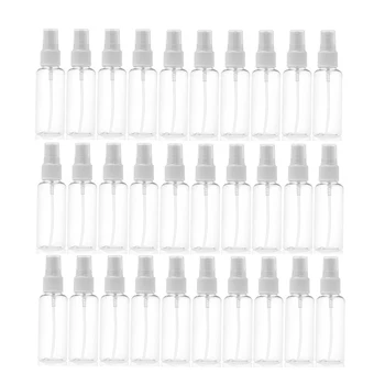 

30Pcs Transparent Empty Spray Bottles 50Ml Plastic Mini Refillable Container Empty Cosmetic Containers