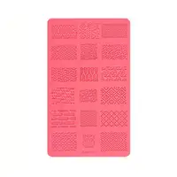 3D Nail Art Template Soft 1PC Silicone Nail Carving Molds Sculpture Stamping Stencils Manicure Decoration Accessories 1