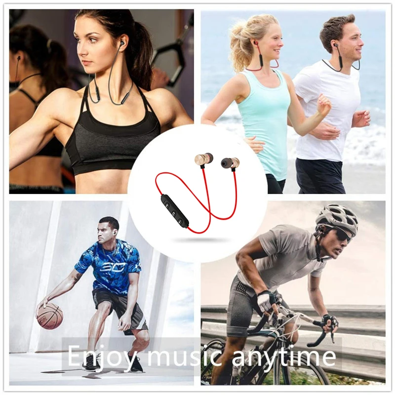 Bluetooth Headphones Bluetooth Headset 5.0 Wireless Headphones Bass HIFI Neckband Sport Stereo Earphone With Microphone For Smartphone