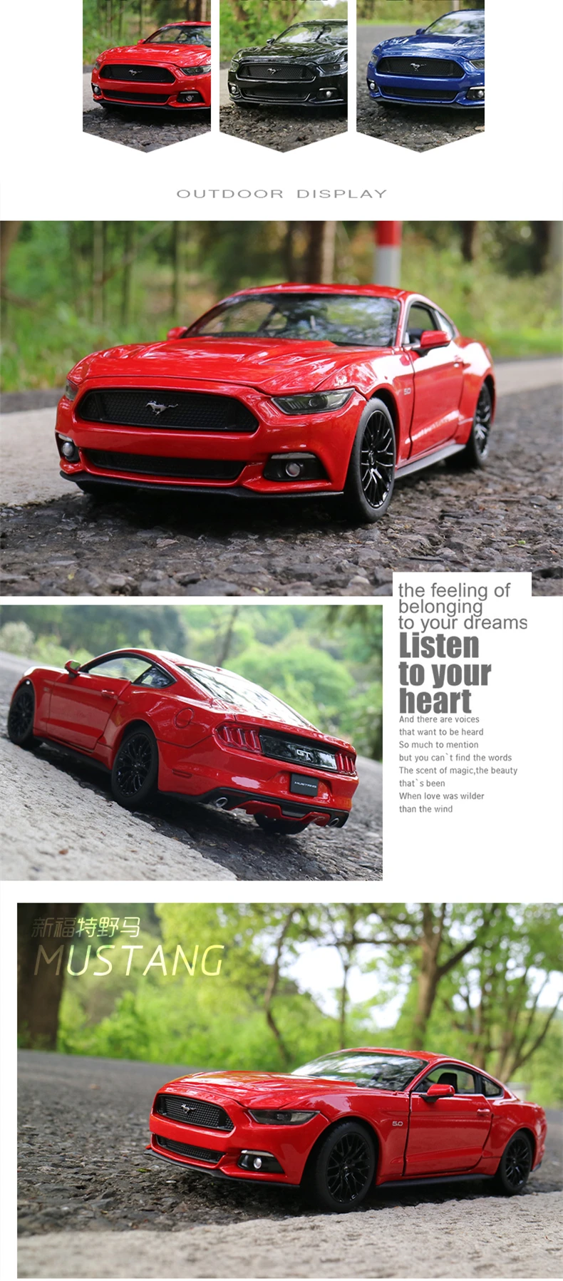Welly 1:24 Ford Mustang модель автомобиля Моделирование Украшение автомобиля коллекция Подарочная игрушка Литье под давлением модель игрушка для мальчиков
