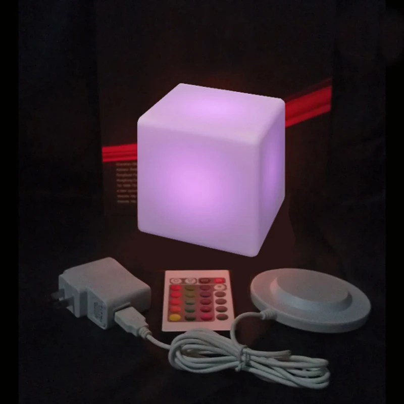 Skybesstech D10cm светильник ing Cube светодиодный куб мебель для бара перезаряжаемый светодиодный светильник 800 мАч для домашней мебели