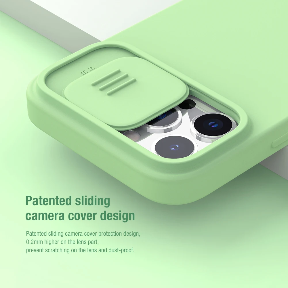 NILLKIN CamShield Magnetic Case with Slide Camera Protection - Silky Liquid Silicone Cover