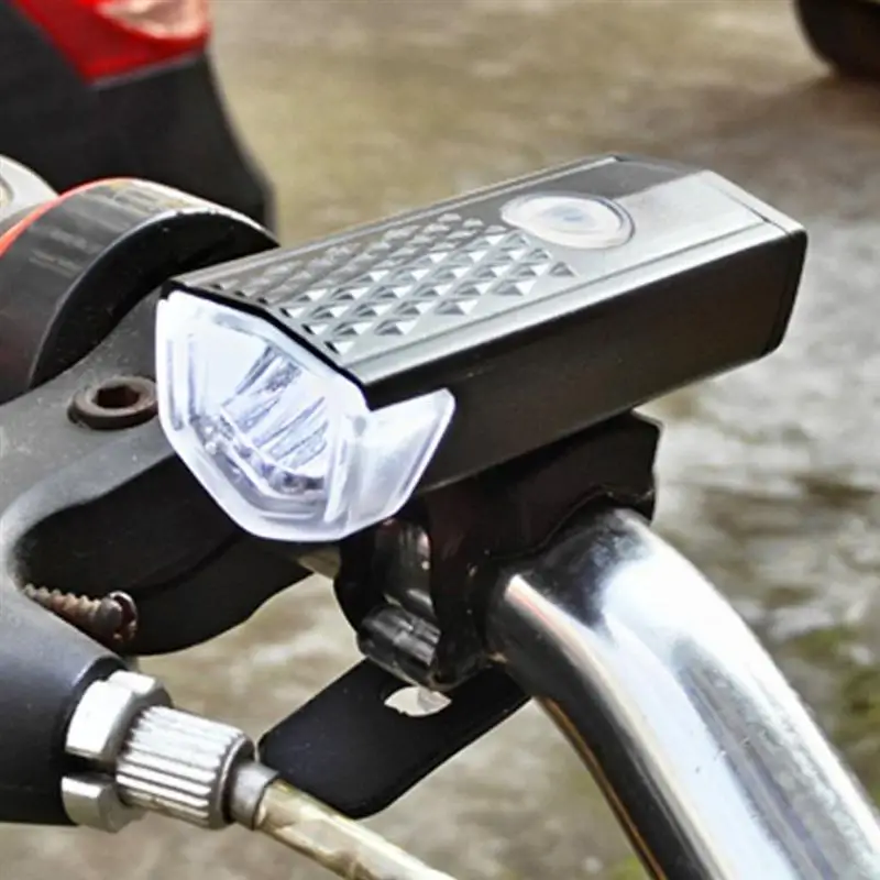 1 шт. велосипедный передний светильник 300 люмен 3 режима USB Перезаряжаемый супер яркий передний светильник, головной светильник, светильник-вспышка для велосипеда