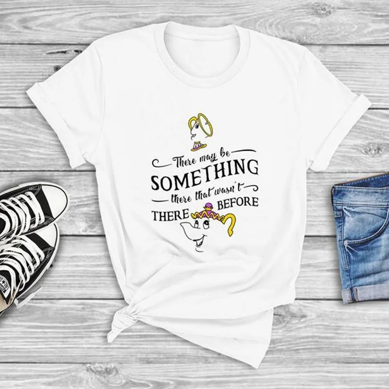 

There May Be Something - Beauty and The Beast Shirt Mrs. Pott and Chip Tops Pregnancy Announcement Shirt