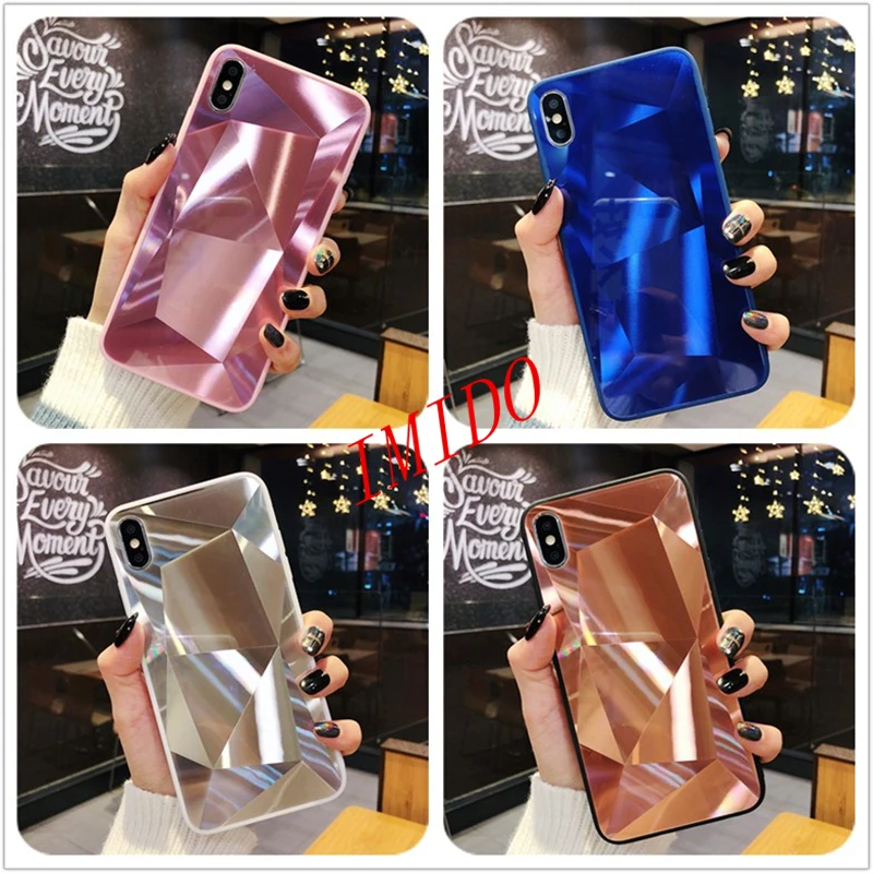 Сплошной цвет ультратонкий зеркальный узор чехол для телефона iPhone 11 Pro MAX 6 6S 7 8 Plus X