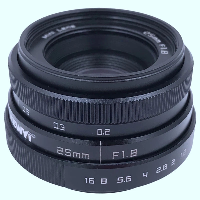 Newyi Mini 25 мм F1.8 aps-c телевизионный объектив/Cc телевизионный объектив для 16 мм C Mount камеры