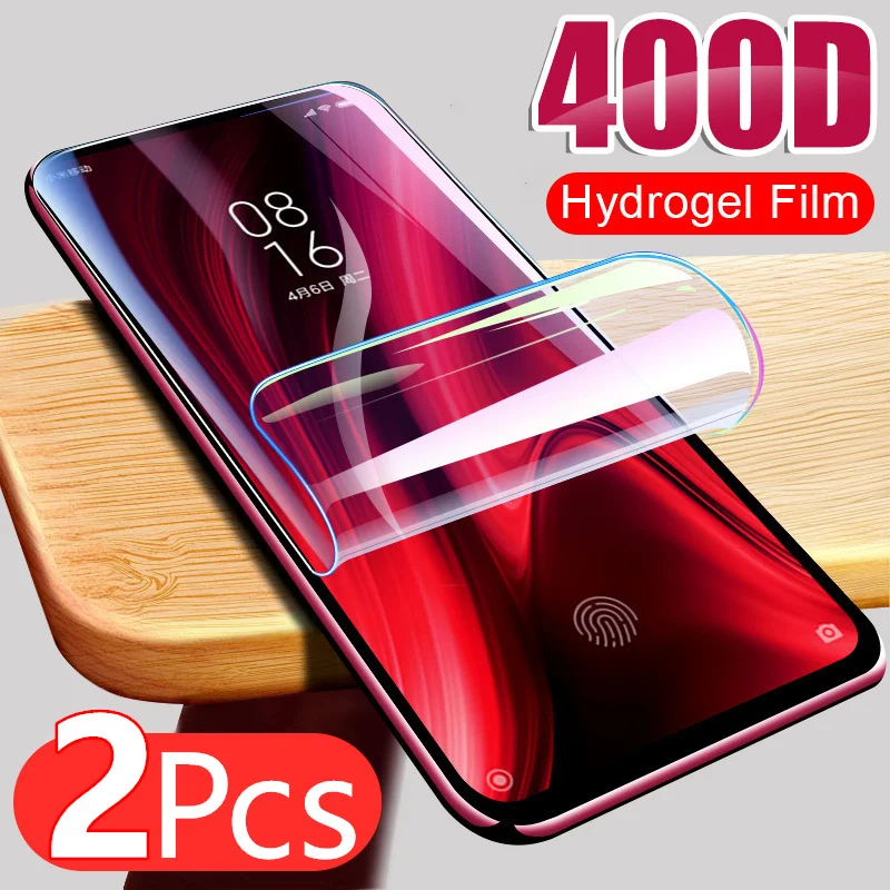 Гидрогелевая пленка для Xiaomi Redmi Note 9S 9 Pro 7 8 9T 8T poco X3 nfc m3 Mi 11 8A 2 шт. защита экрана без