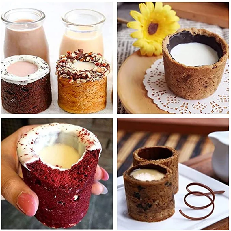 6-Kavitäten-Zylinderbecherform Mousse-Kuchen form zur Herstellung von Schokoladenmuffin-Eis-Schnaps glasform Blumentopf-Beton werkzeug – Detail 8