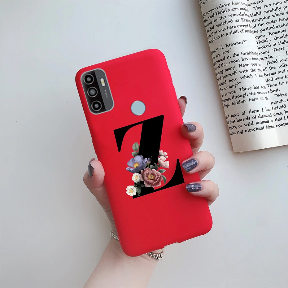 For OPPO A53S 2020 Case Letter Monogram Flower Soft Silicone Phone Back Cover For Oppo a53s 2020 A 53s A53 s Oppoa53 Cases Coque cases for oppo phones