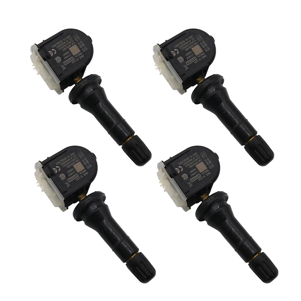 4 NEW TPMS Nut Black Tire Pressure Sensor Valve Stem Mounting Nuts QTY Four