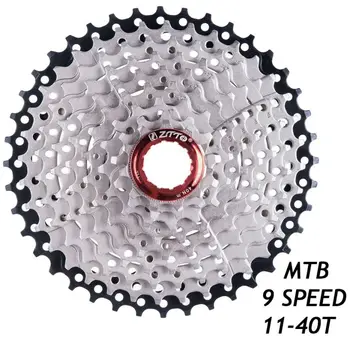 

9 Speed 11-40T Cassette Freewheel Lightweight Antioxidant Hollow-out Mountain Bike Bicycle Accessories