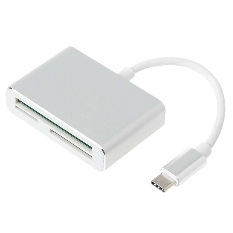 Тип C к CF/SD/TF Micro SD кард-ридер для MacBook Pro Chromebook Pixel