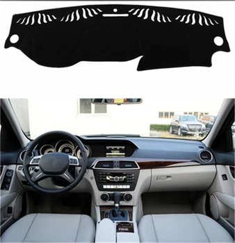 

SJ Car Inner Auto Dashboard Cover Dashmat Pad Carpet Sun Shade Dash Board Cover Fit For Mercedes-Benz C Class 2011 2012 2013