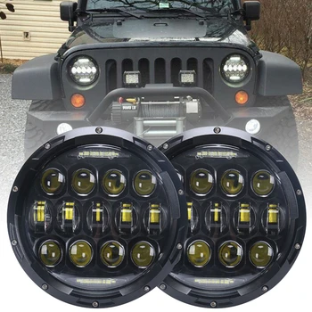 

Pair 150W 7 Inch Motorcycle LED Headlights DRL Driving Light Headlamp for Jeep Wrangler JK Car Accessories