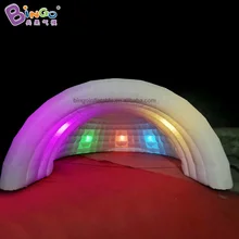 4 м высота Надувное освещение igloo купол индивидуальный киоск светодиодный портативный тент