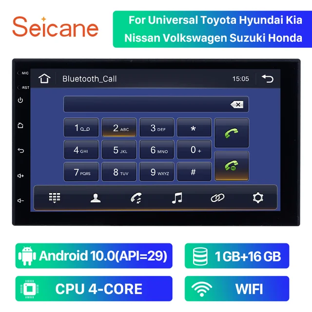 Seicane Android 10 Car Radio GPS 2 din Multimedia Player Universal 7" audio Navigation For Volkswagen Nissan Hyundai Kia Toyota