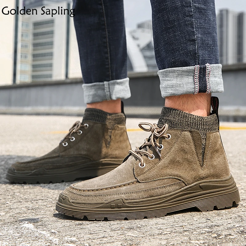 retro style hiking boots