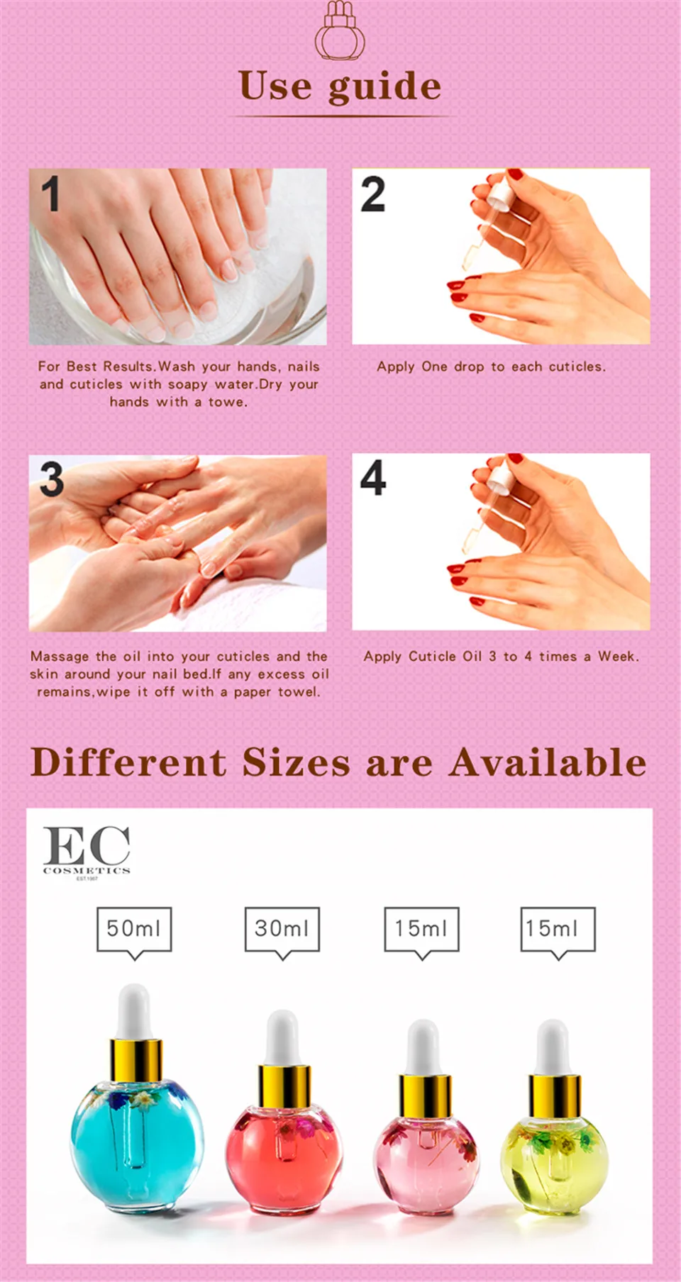 20ml Lily Cuticle Oil Revitalizer Nails Care Accesoires Supplies for