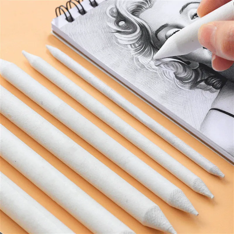3PCS Paper Pencil Sketch Rub Paint Paper Brush Pen Blending Stumps and Tortillions Paper Art Blenders Drawing Art Blenders 
