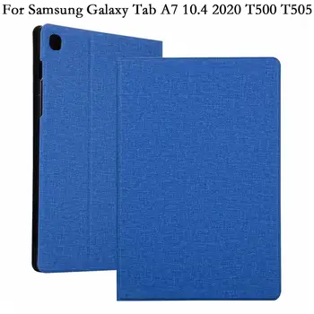 

Cloth pattern PU Leather Flip Tablet Case for Samsung Galaxy Tab A7 tabA7 10.4 T505 T500 Cover Stand Fundas TPU Auto Sleep Shell