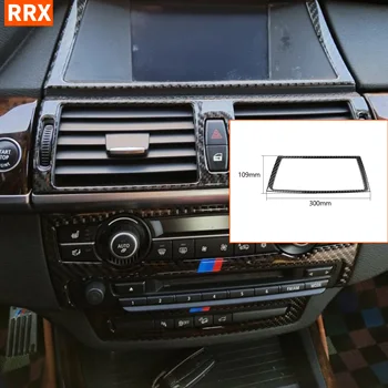 

For BMW X5 E70 X6 E71 2008-2013 Carbon Fiber Navigation Display Frame Stickers AC Panel Air Vent Cover Tuning Car Accessories...
