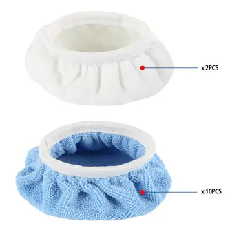 

Bonnet Polishing pad​ Soft Wool Waxing Buffing Cover Microfiber Pack Replacement 12pcs