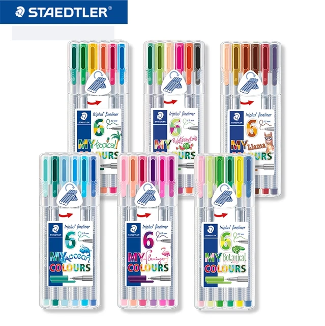 Staedtler triplus fineliner pens with box, ergonomic triangular barrel,  Deluxe Edition - AliExpress
