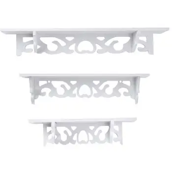 

Hanging 3Pcs/Set Rack Simple Fashion Holder Wall Shelf Storage Ornament Elegant Home Decor Collecting Display