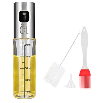

Refillable and Vinegar&Oil Dispenser Bottle Nozzle Sprayers Mister for Cooking Baking BBQ Olive Sprayer ( 4 in 1 )