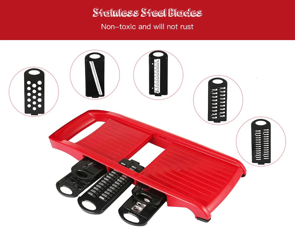 Многофункциональная мандолиновая овощерезка набор овощерезка лезвие из нержавеющей стали быстрая работа Картофельная машина для очистки лука терка для моркови Dicer