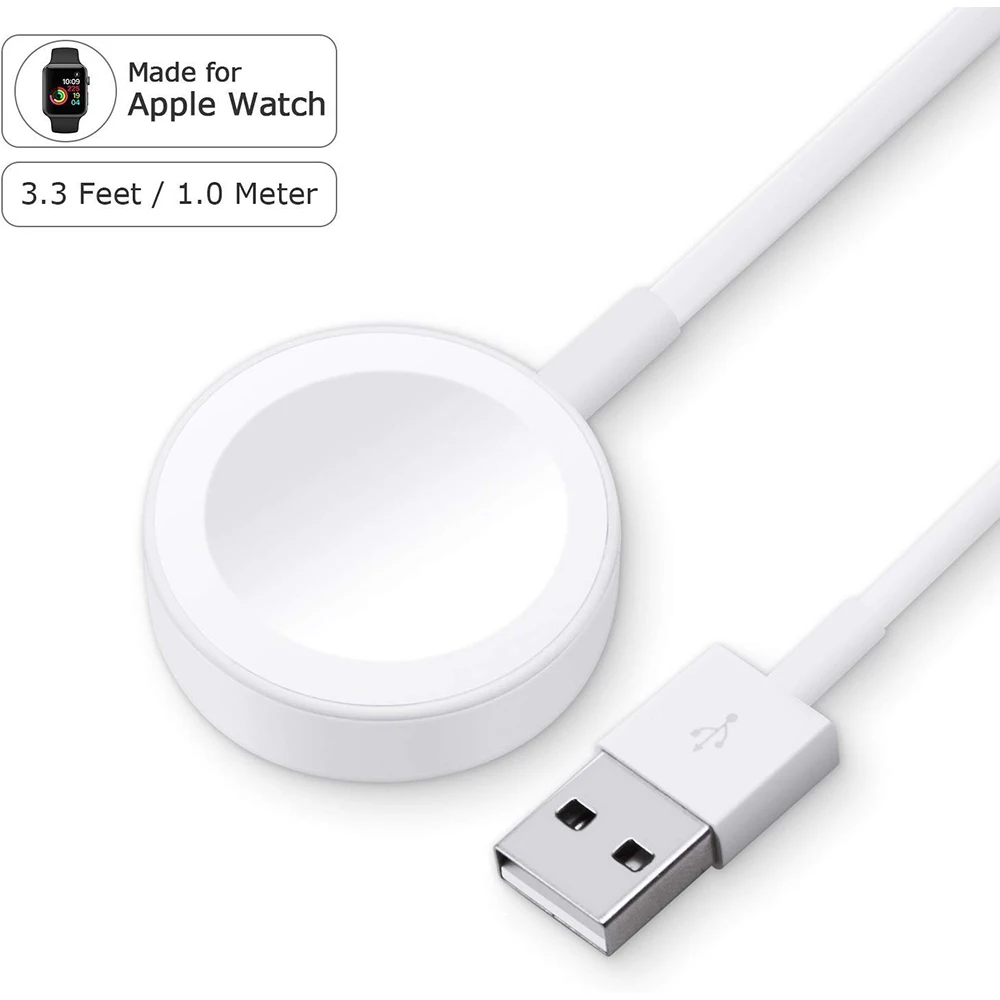 

2 in 1 Wireless Charger For Apple Watch Series 1 2 3 4 USB Magnetic Charging Cable 1 Meter For iPhone 5 6 7 8 X/plus charge