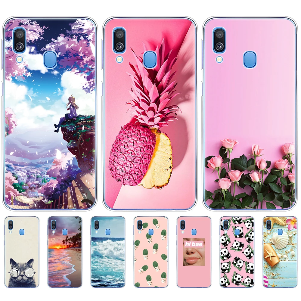 Чехол-бампер для Samsung A40 Мягкая силиконовая задняя крышка из ТПУ чехол телефона