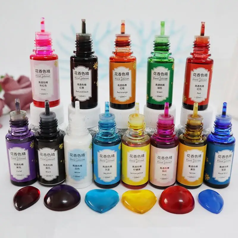 White Ink Set Alcohol-based Ink for Resin Making Concentrated Paint Color  Dye for Resin Art - AliExpress