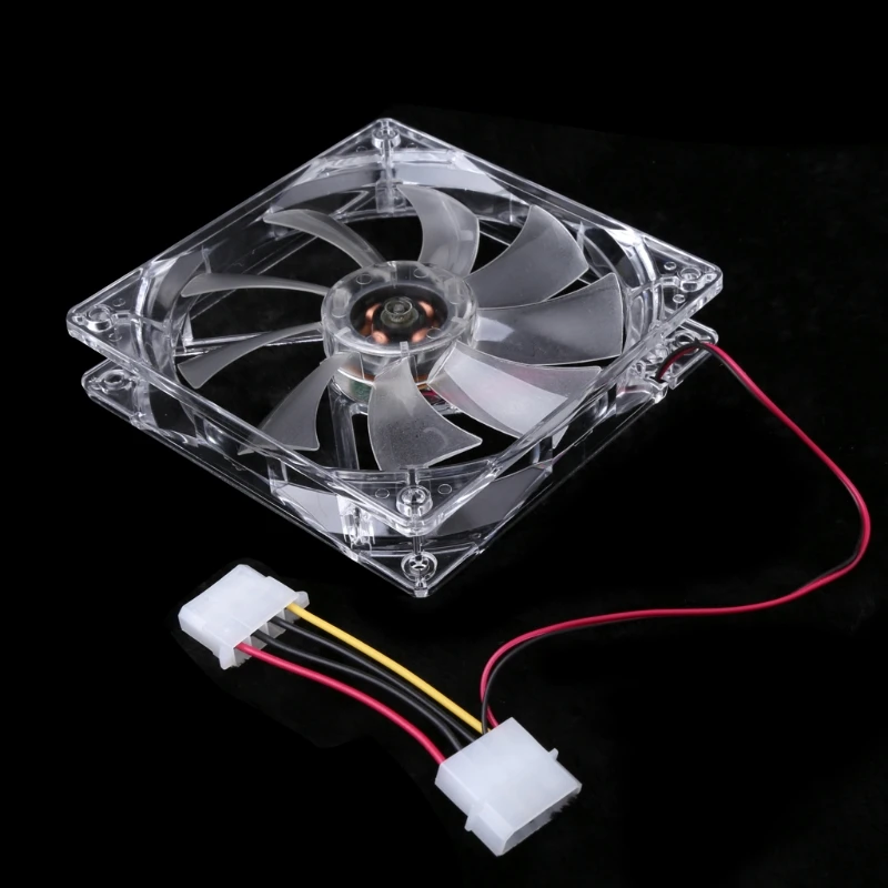 

Colorful LED Light 120mm Computer PC Clear Case Heatsink CPU Cooling Fan