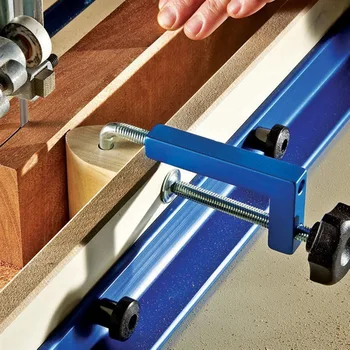 

2pcs Fence Clamp Set Aluminum alloy Woodworking Fixing Clips Universal