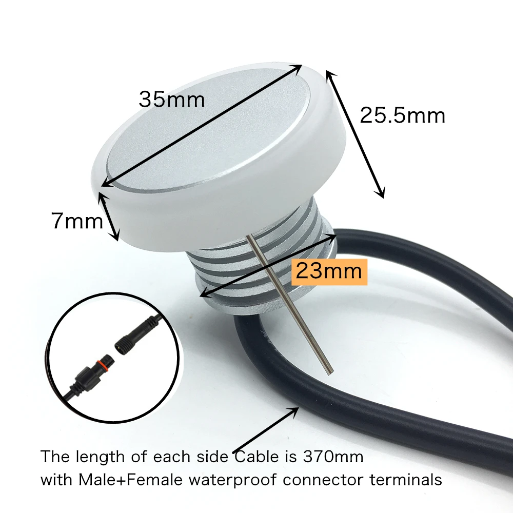 Garden Decoration Lamps 12V LED Deck Lights Waterproof Landscape Staircase Step Lighting 1W Recessed Underground Lamp Garden Pathway Stairs Decoration