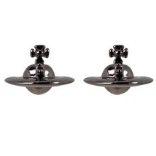 XIAOJINGLING 1 пара уникальный дизайн 3D стереоскопические серьги «Сатурн» планета серьги-гвоздики для женщин Девушки Ювелирные изделия Подарки 4 цвета