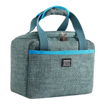 

2020 Woman Lunch Bag bolsa termica Cooler Portable Insulated Canvas Lunch Bag Kids School Lunchbox Thermal Food Zipper Lunch Bag