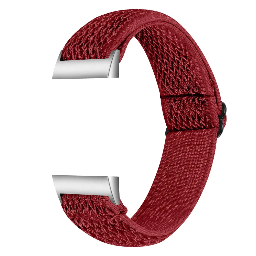 Essidi New Nylon Elastic Bracelet Band Loop For Fitbit Charge 5 4 3 2 Woven Sports Watch Wrist Strap For Fitbit Charge 3 4 se