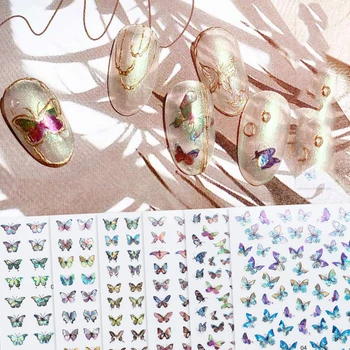 

1PC Mix Butterfly Nail Art Sticker Geometric Sexy Girl Nail Art Water Transfer Decals Tattoos Sliders Manicure Designs Nail Tool