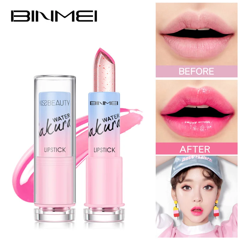

Temperature Changed Lip Balm Natural Jelly Color Lipstick Lip Balm Crystal Temperature Change Waterproof Moisturizer Protect Lip