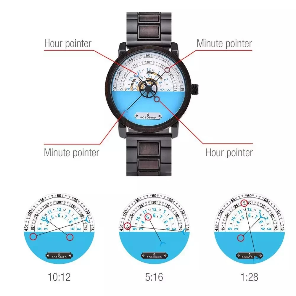 BOBO BIRD-reloj mecánico automático para hombre, nuevo accesorio de pulsera de madera con Logo personalizado, creativo, con caja de regalo, 2021 - Imagen 2