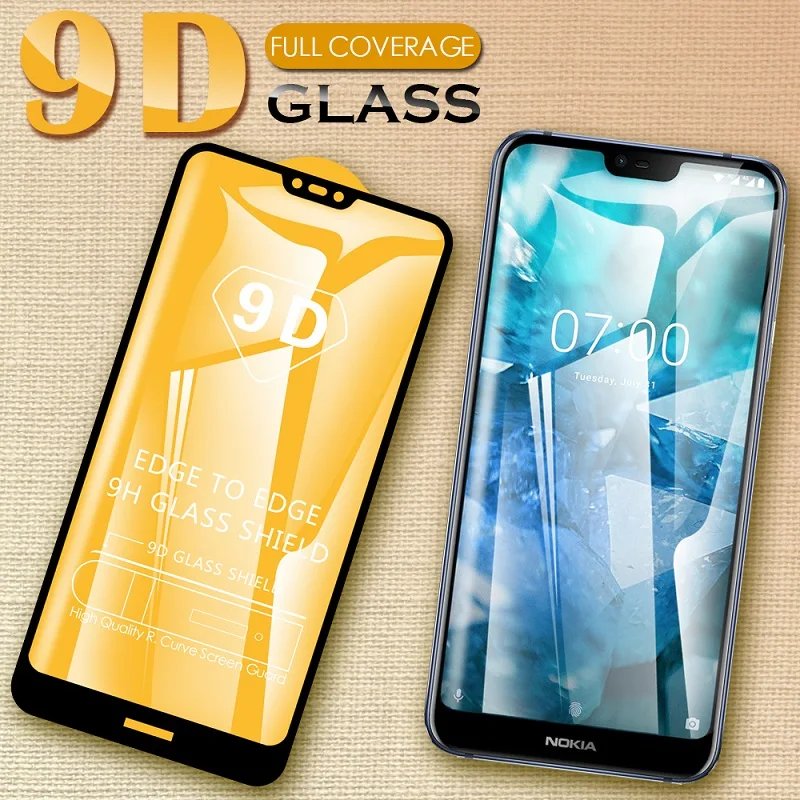 Закаленное стекло 9D для Nokia 4 2 3 1 5 6 7 8 Plus защита экрана с полным покрытием пленка из