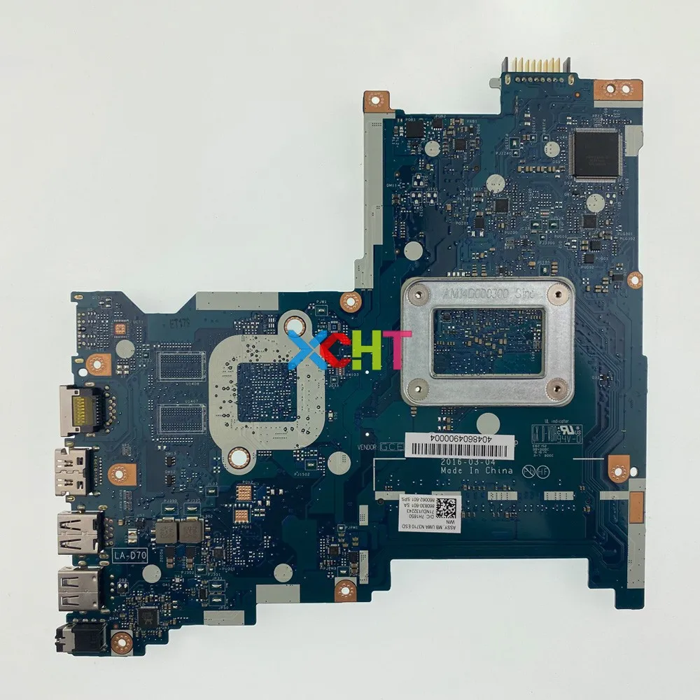 860062-601 860062-001 BDL50 LA-D702P UMA w N3710 cpu для ноутбука hp серии 15-AY, материнская плата для ноутбука